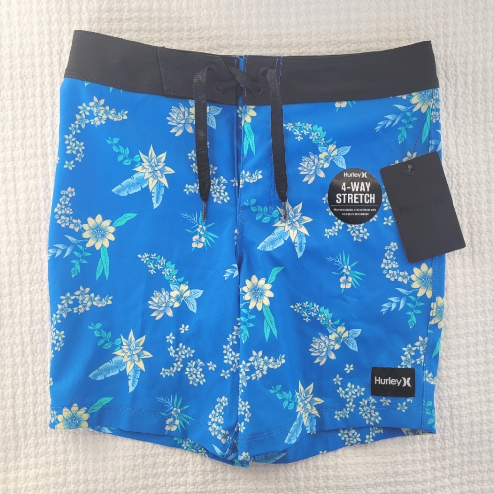NWT ✨️ Boys 6 Hurley Adjustable Waist Swim Surf Water Sports Shorts Trunks